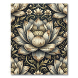 Vintage Distressed Lotus Blossom Rug