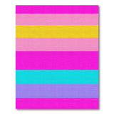 Geometric Modern Vibrant Multi-Color Striped Area Rug