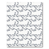 Abstract Horse Silhouette Pattern Area Rug