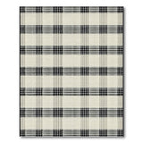 Check Rustic Farmhouse Black White Buffalo Check Area Rug