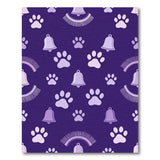 Purple Paw and Bell Kids Area Rug