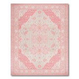 Pink Traditional Persian Blush Pink Persian Medallion Area Rug