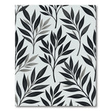 Grey Eucalyptus Leaf Area Rug