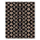 Orange Intricate Geometric Area Rug