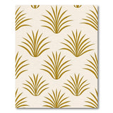 Gold Palm Frond Area Rug