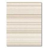 Beige Tan Horizontal Stripe Area Rug