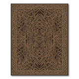 Brown Heritage Tribal Area Rug