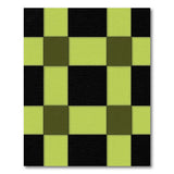 Lime Green Black Plaid Checkered Area Rug