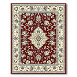 Traditional Persian Red Area Rug with Floral Medallion