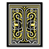 Geometric Modern Bold Yellow Black Geometric Area Rug