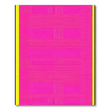 Geometric Modern Pink Vibrant Pink Geometric Grid Area Rug