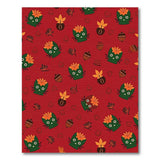 Cute Green Cat Fall Leaves Pattern Area Rug