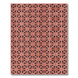 Red Geometric Modern Bold Red Geometric Diamond Area Rug