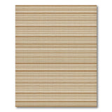 Beige Striped Coastal Area Rug