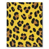 Yellow Vibrant Yellow Leopard Print Area Rug