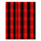 Rustic Farmhouse Red Bold Red Black Plaid Area Rug
