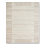 Beige Framed Stripe Geometric Area Rug