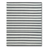Black and White Striped Woven Bold Black White Striped Woven Area Rug