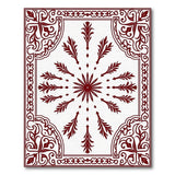 Red Ornate Red Starburst Persian Rug