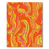 Vibrant Wavy Multi-Color and Patterns Area Rug