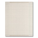 Beige and Neutral Woven Beige Woven Grid Area Rug