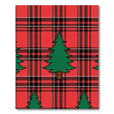 Festive Red Buffalo Plaid Christmas Tree Area Rug