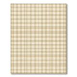 Beige Gingham Plaid Area Rug