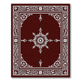 Red Ornate Red Persian Star Medallion Rug