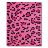 Pink Hot Pink Leopard Print Tufted Area Rug