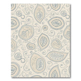 Vintage Beige Paisley Leaf Area Rug