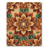 Southwestern Cactus Flower Desert Rug