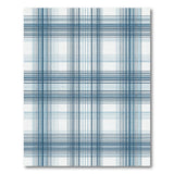 Blue and Teal Navy Blue Plaid Check Area Rug