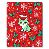 Festive Santa Cat Area Rug