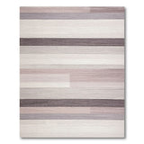 Grey Modern Grey Horizontal Striped Area Rug