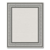 Intricate Grey Geometric Border Area Rug