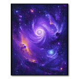 Purple Cosmic Vortex Area Rug
