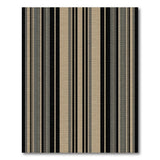Bold Black Grey Striped Area Rug