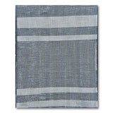 Distressed Grey Striped Woven Rug