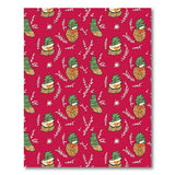Vibrant Pineapple Fruit Pattern Red Area Rug