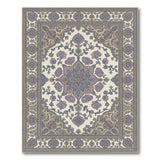 ODIKA Purple Persian Floral Area Rug