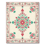 Persian Floral Medallion Area Rug