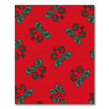 Festive Red Holly Leaf Area Rug