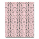 Pink Geometric Abstract Figure Area Rug