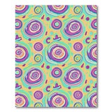 Multi-color and Patterns Vibrant Swirl Abstract Multi-Color Area Rug