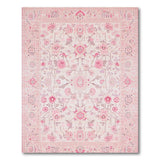 Blush Pink Floral Persian Pink Area Rug