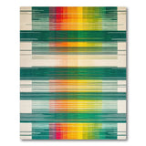 Geometric Modern Multi-color and Patterns Vibrant Multi-Color Geometric Stripe Area Rug