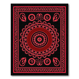 Bold Red Mandala Persian Area Rug