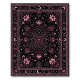 Pink Celestial Floral Area Rug
