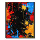 Vibrant Paint Splatter Abstract Area Rug