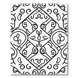 Traditional Persian Black and White Ornate Black White Traditional Persian Rug